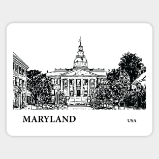 Maryland State USA Magnet